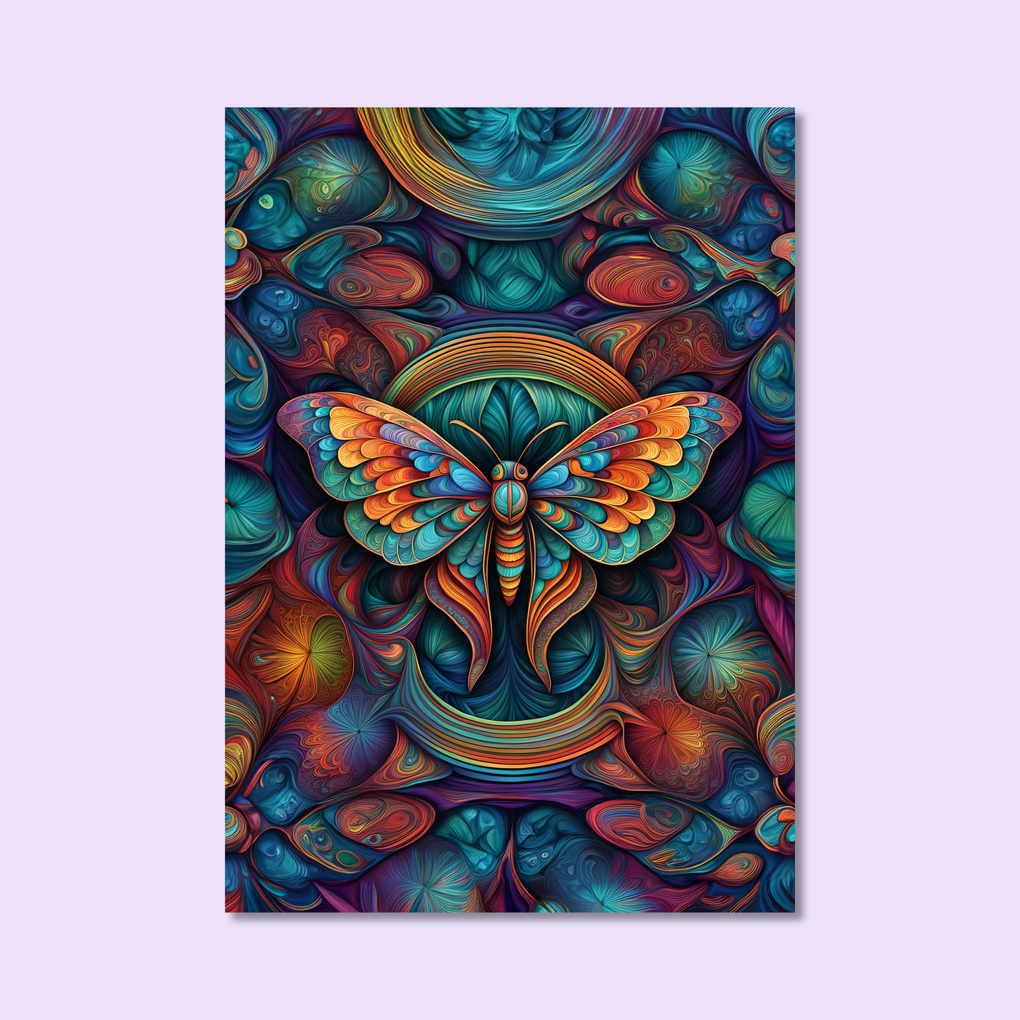 ABSTRACT MOTH **UNFRAMED ART PRINT**