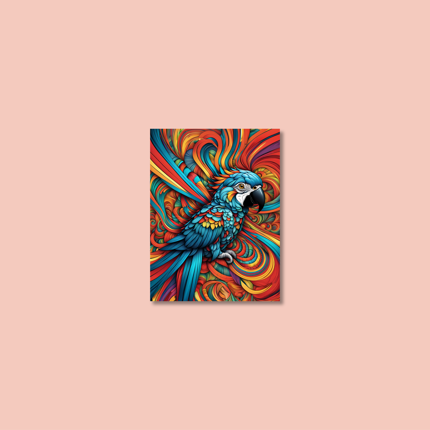 ABSTRACT PARROT **UNFRAMED ART PRINT**