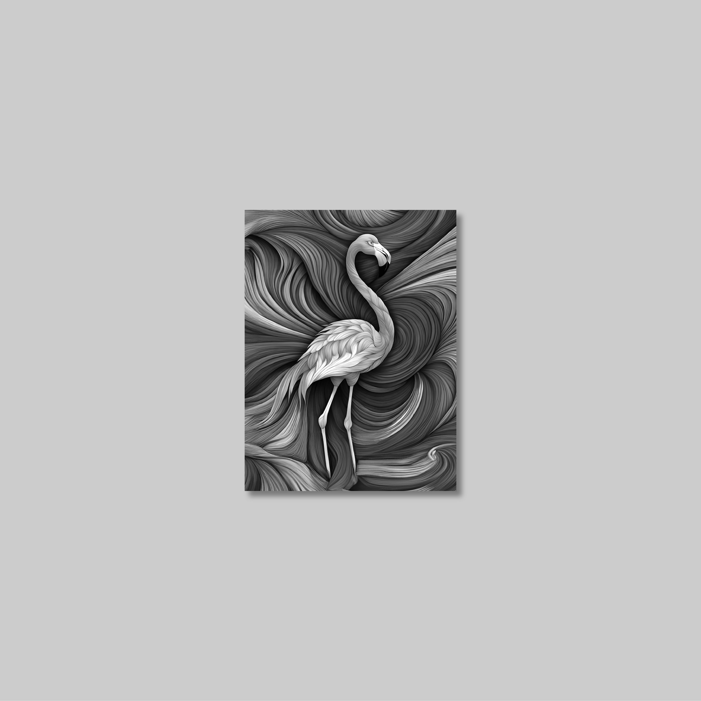 ABSTRACT FLAMINGO **UNFRAMED ART PRINT**