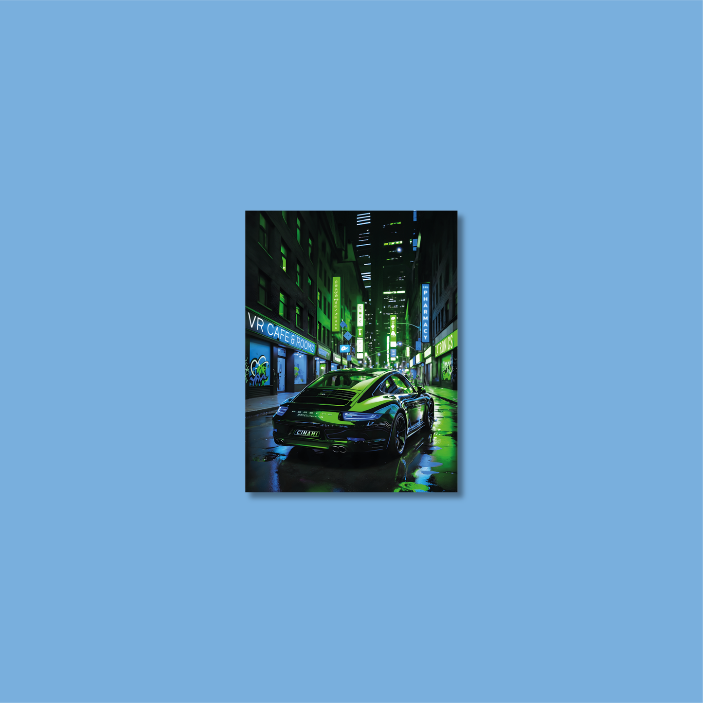 PORSCHE 911 (BACK) **UNFRAMED POSTER**