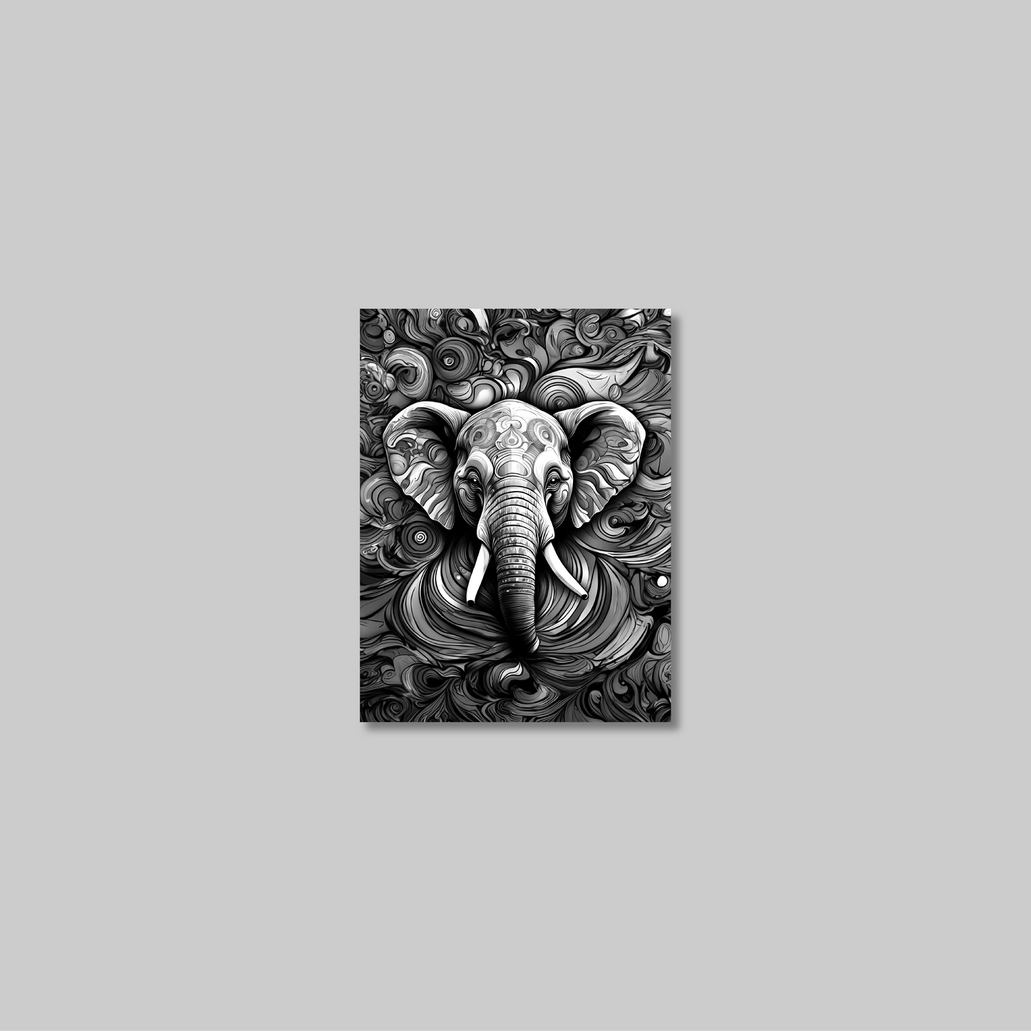 ABSTRACT ELEPHANT **UNFRAMED ART PRINT**
