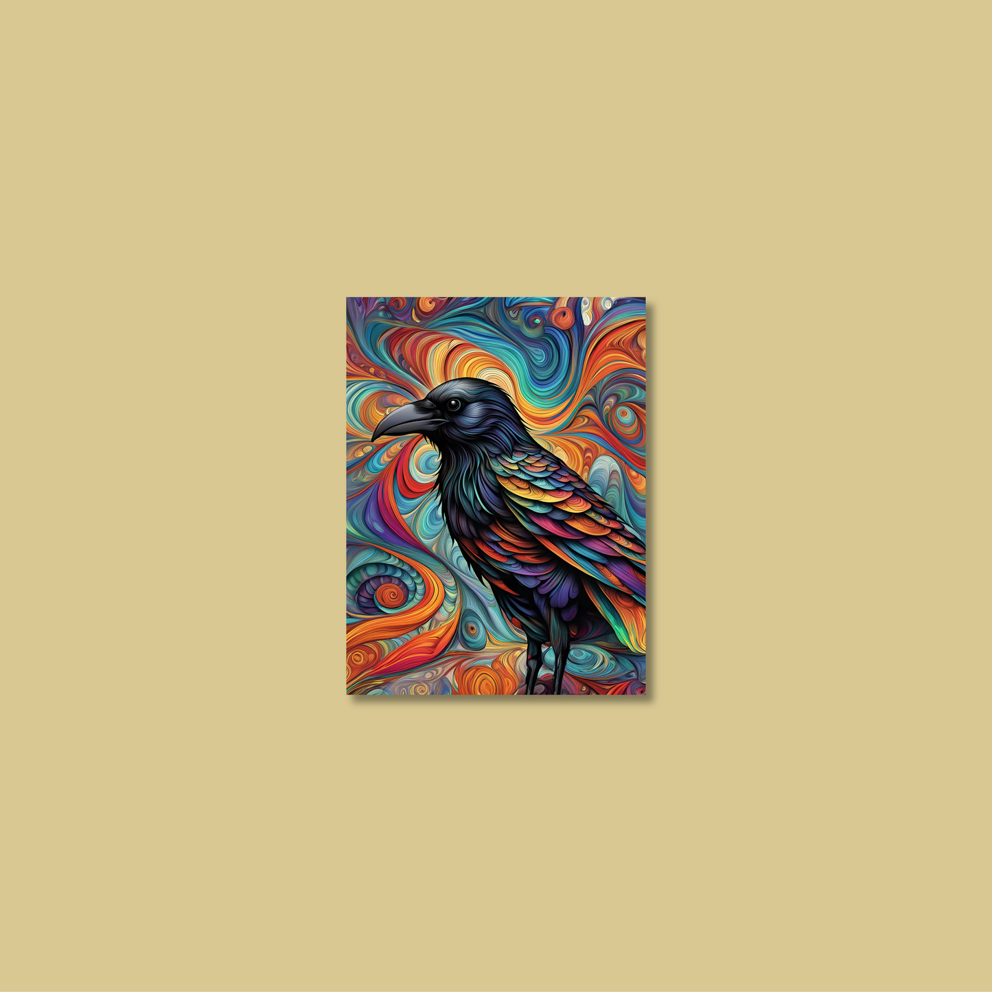 ABSTRACT CROW **UNFRAMED ART PRINT**