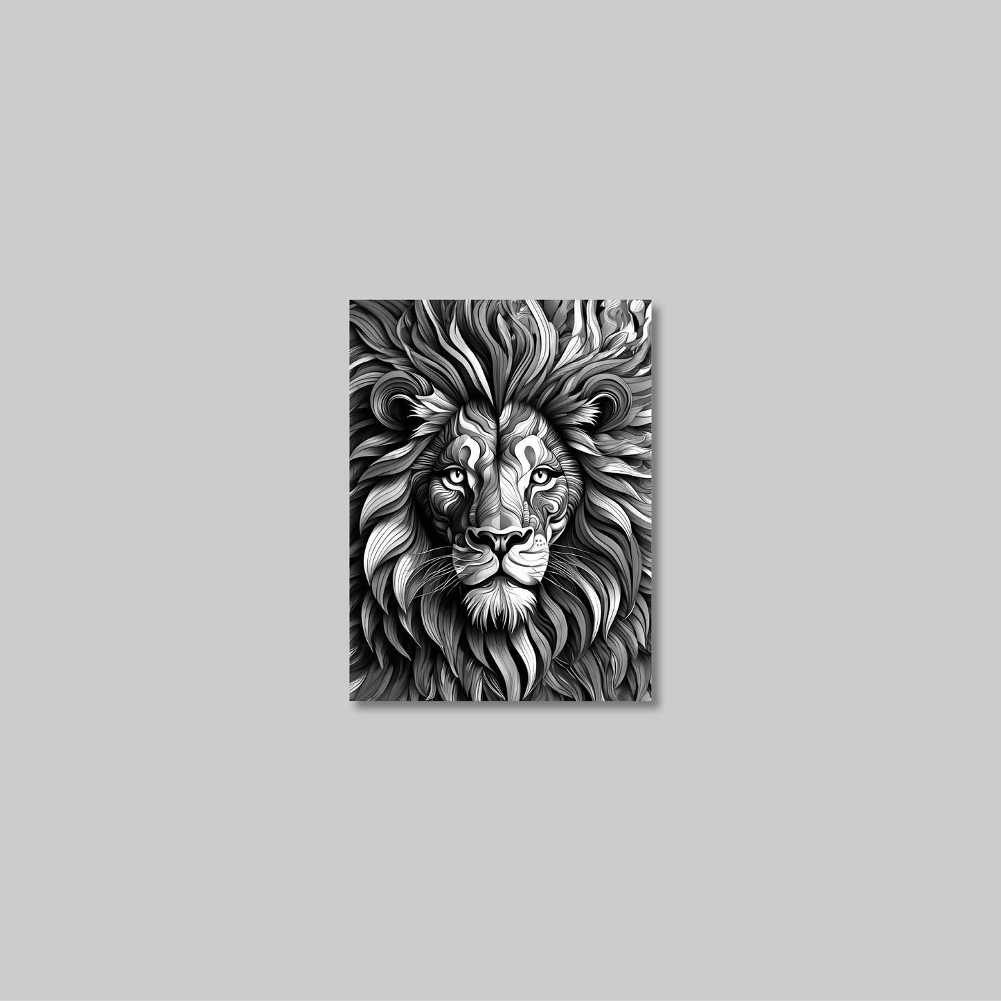 ABSTRACT LION **UNFRAMED ART PRINT**