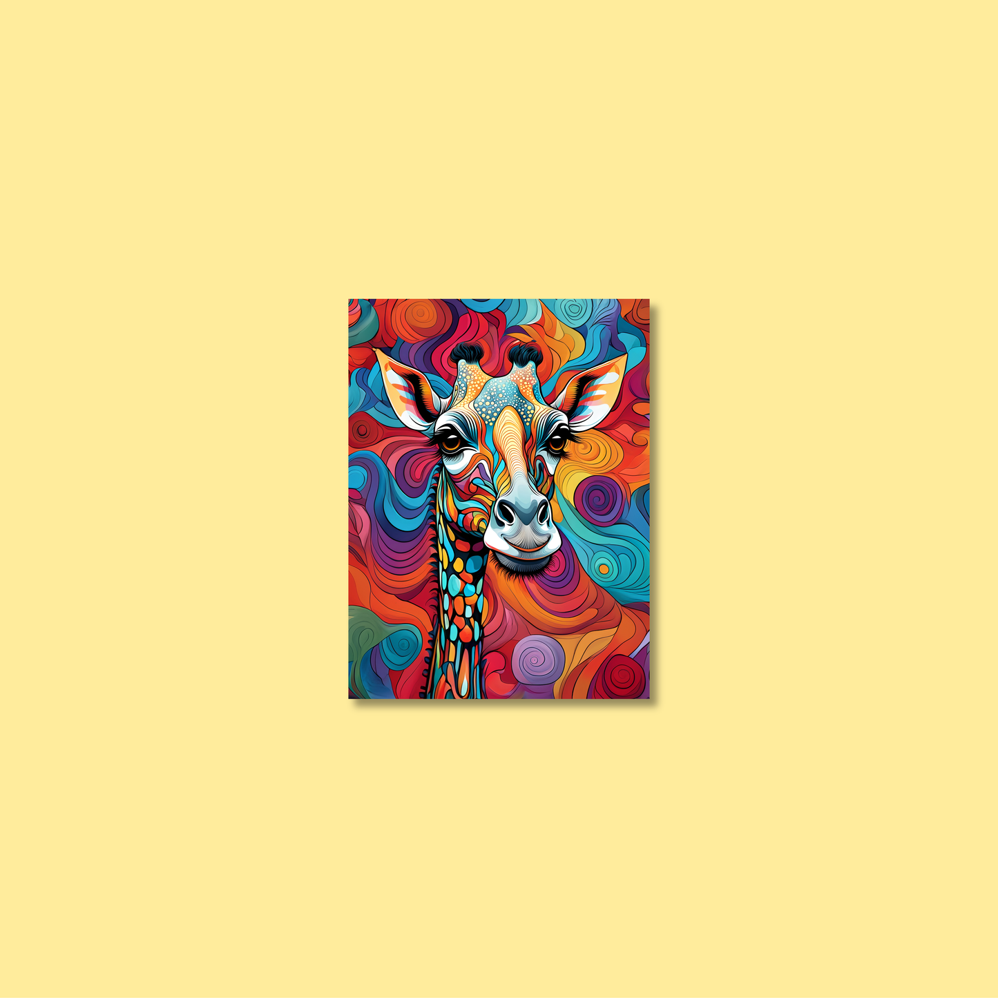 ABSTRACT GIRAFFE **UNFRAMED ART PRINT**