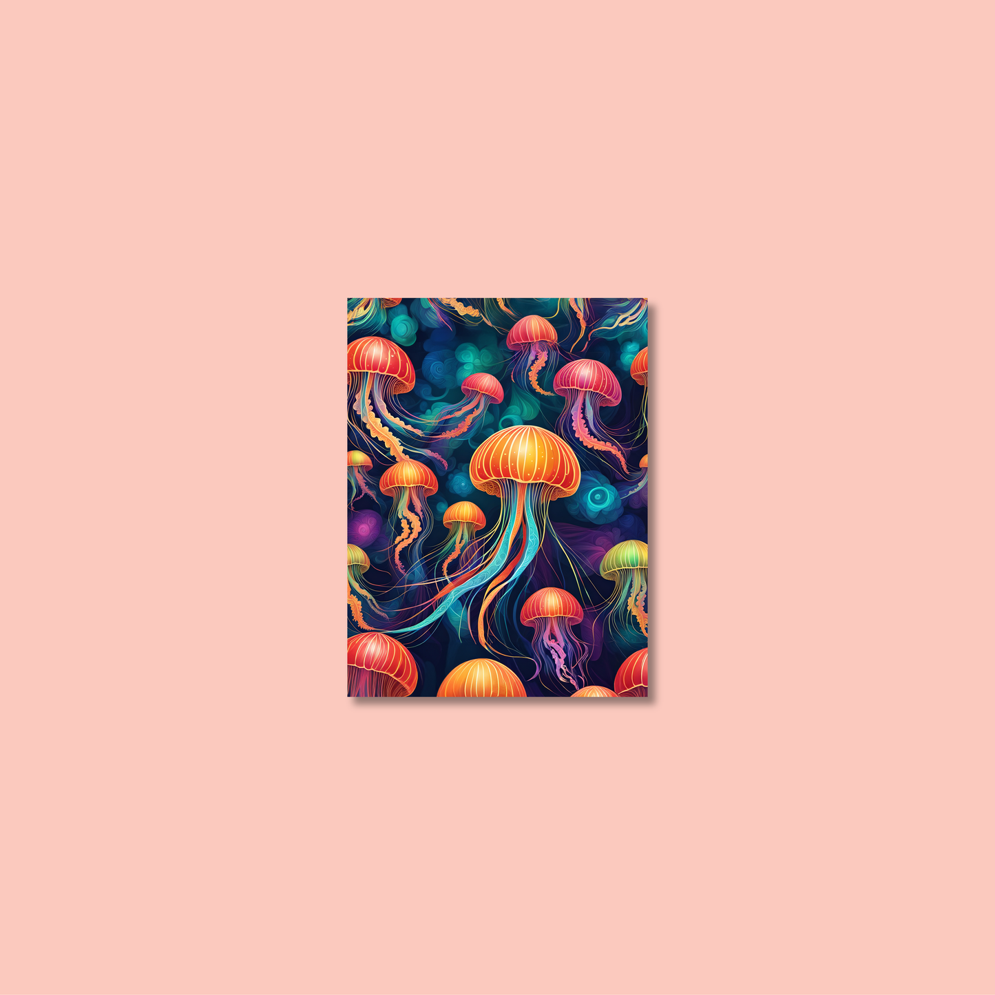 ABSTRACT JELLYFISH **UNFRAMED ART PRINT**