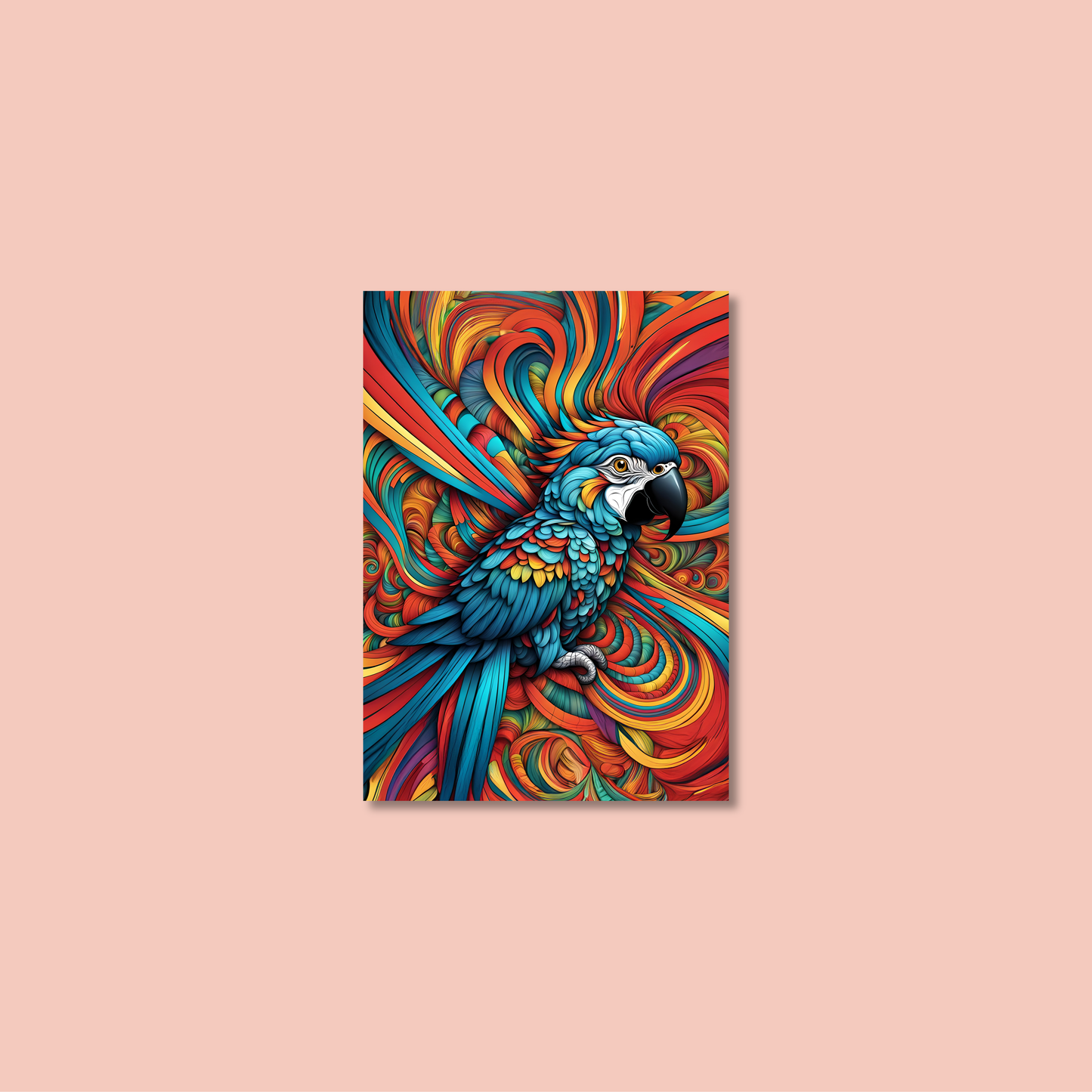 ABSTRACT PARROT **UNFRAMED ART PRINT**
