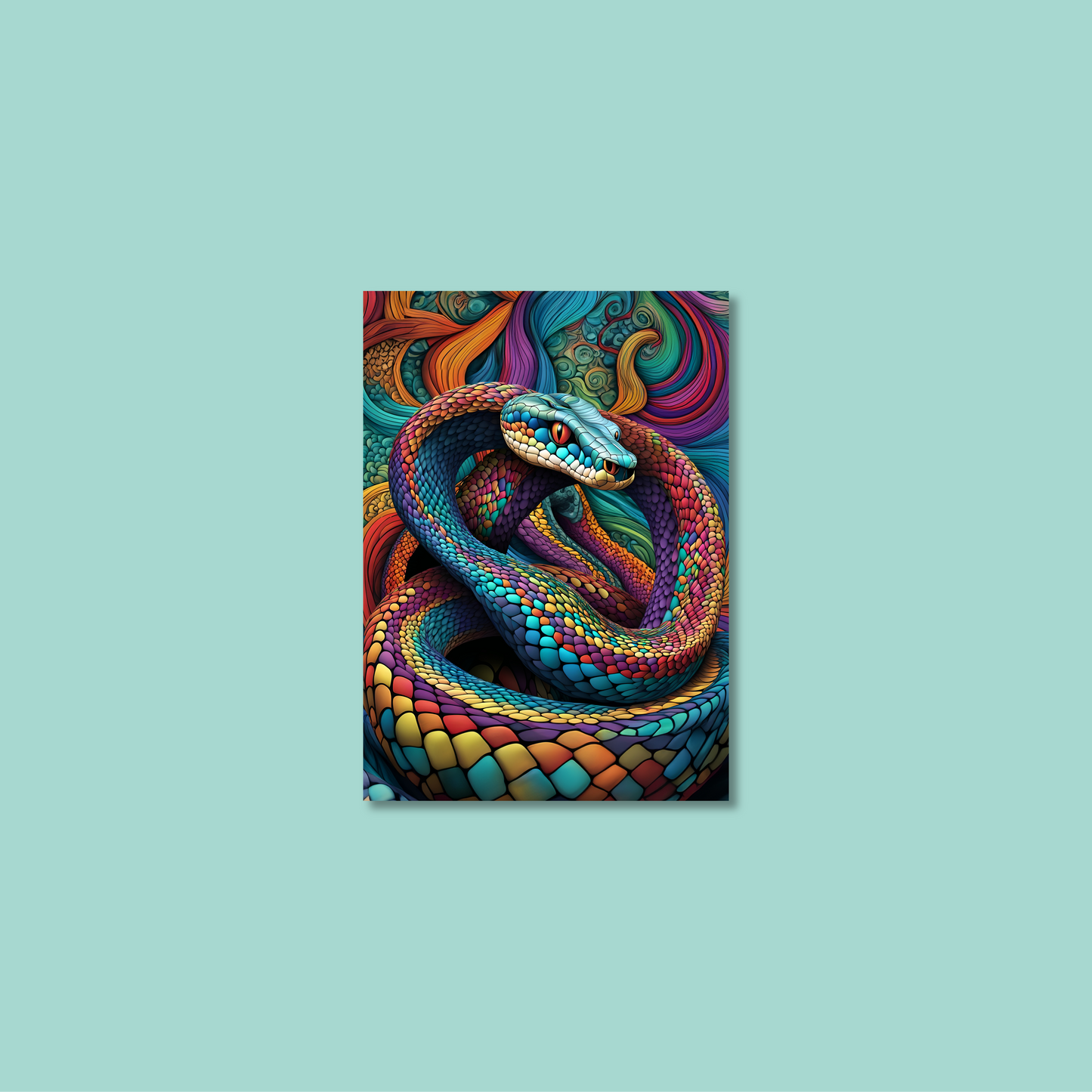 ABSTRACT COBRA **UNFRAMED ART PRINT**