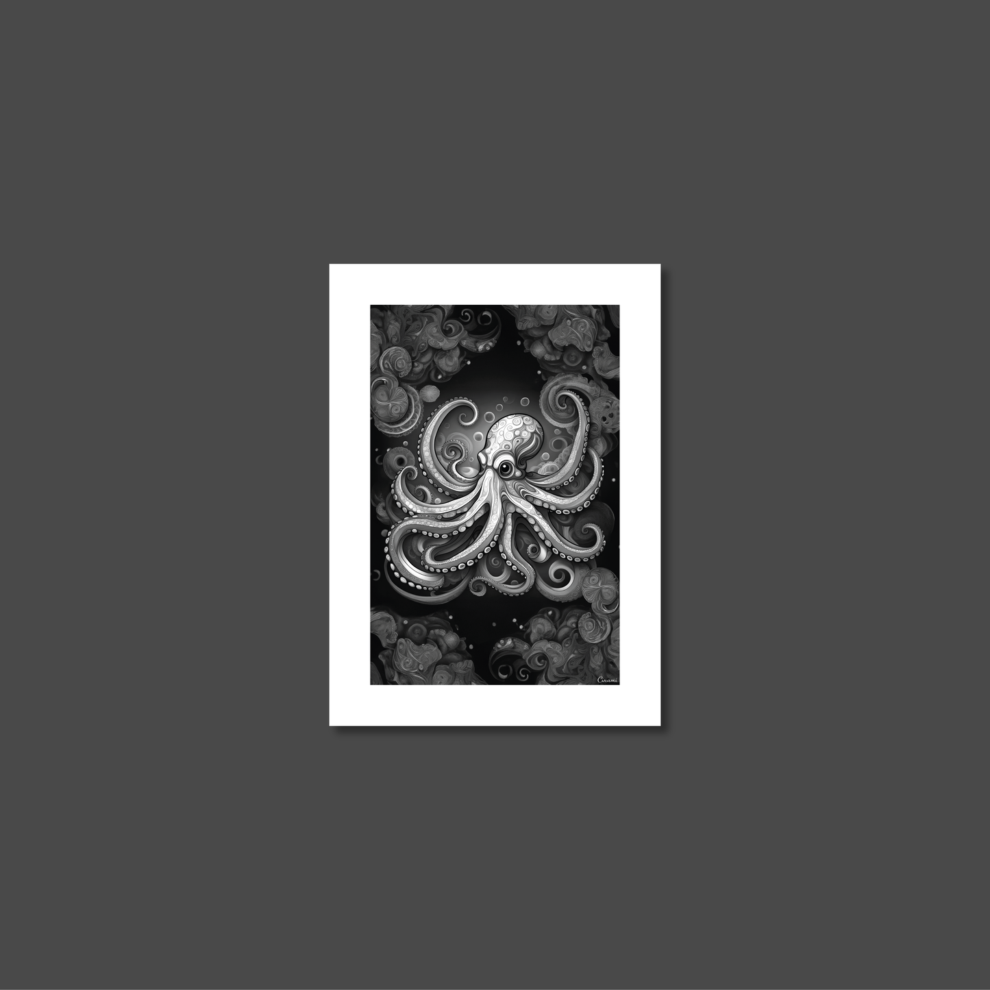 ABSTRACT OCTOPUS **UNFRAMED ART PRINT**