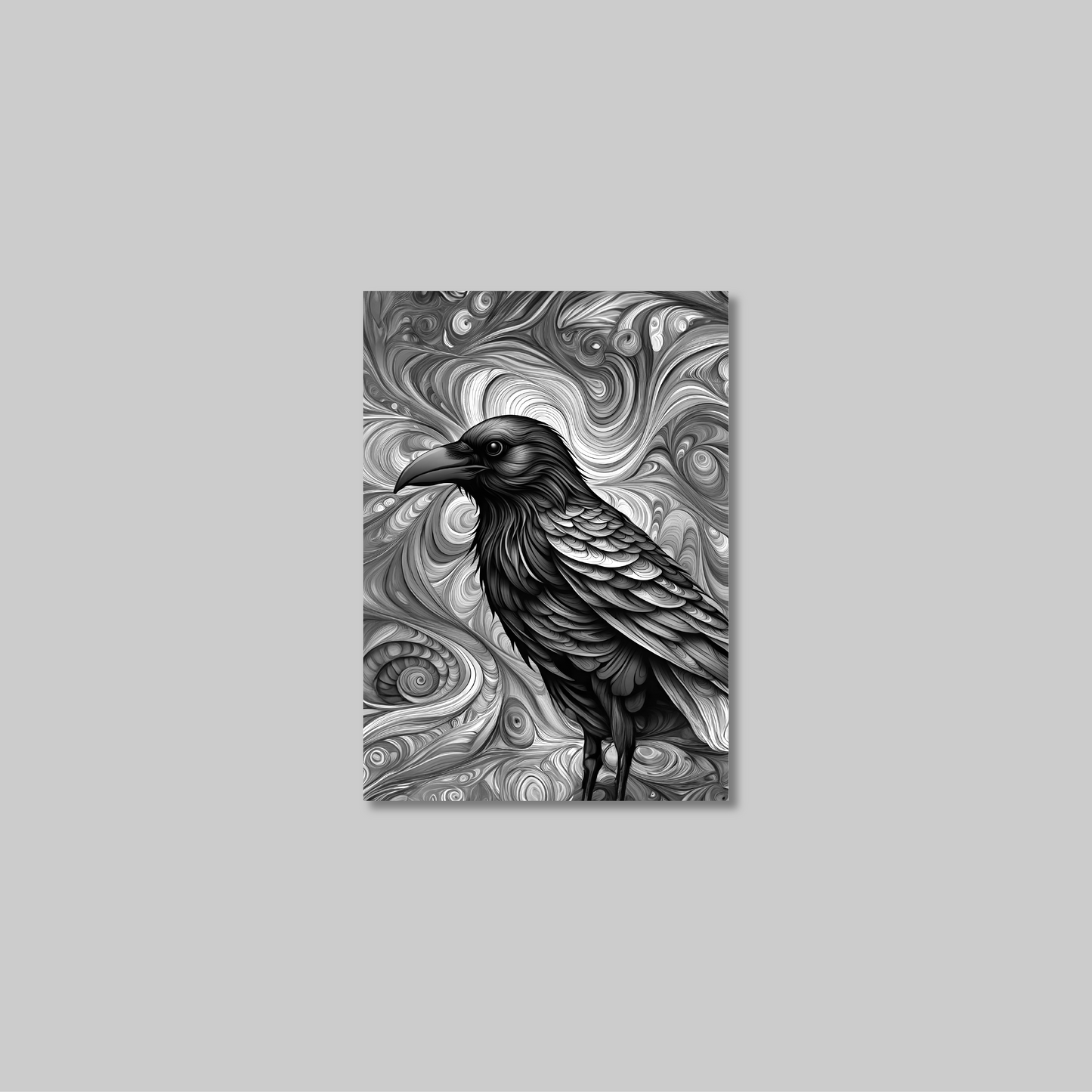 ABSTRACT CROW **UNFRAMED ART PRINT**