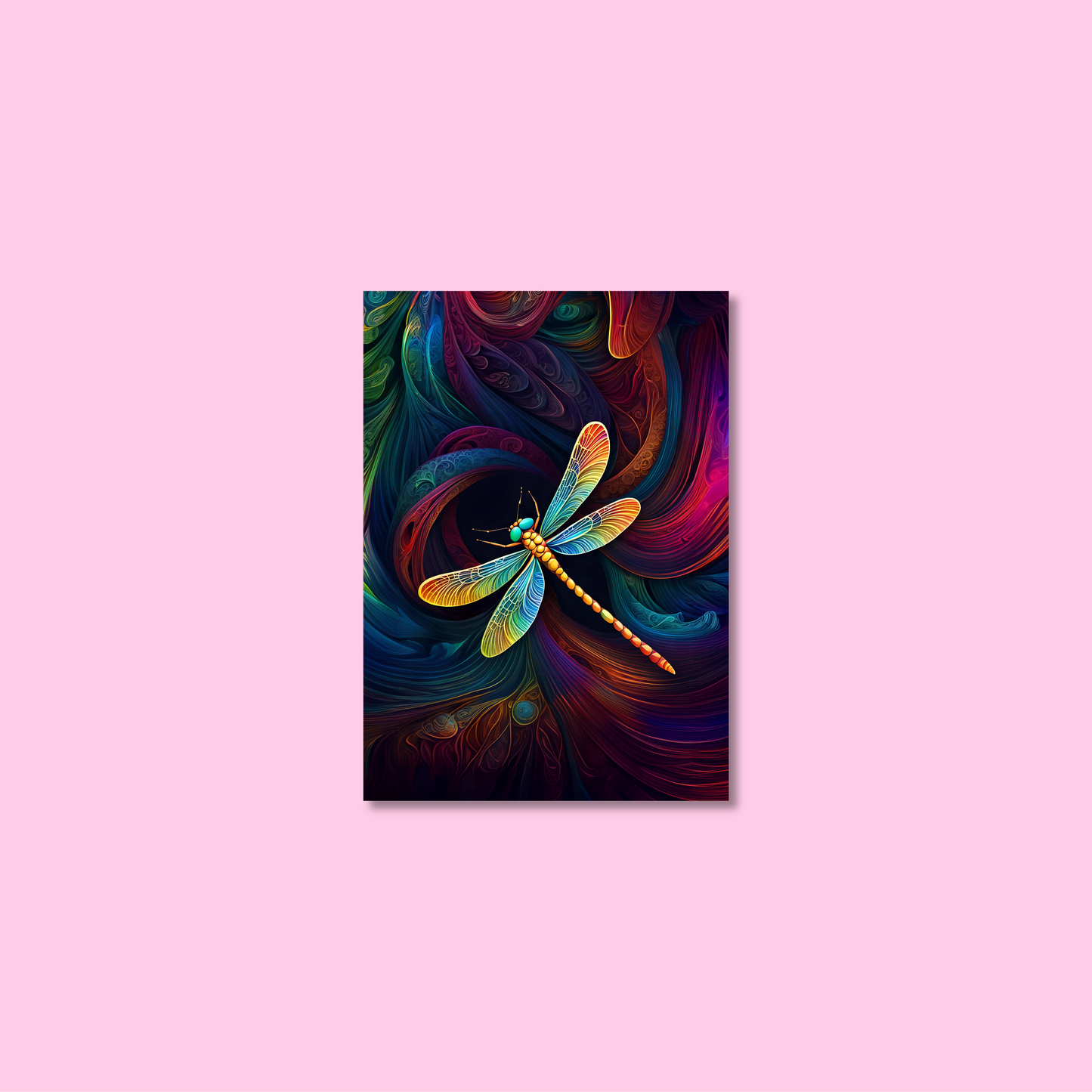 ABSTRACT DRAGONFLY **UNFRAMED ART PRINT**