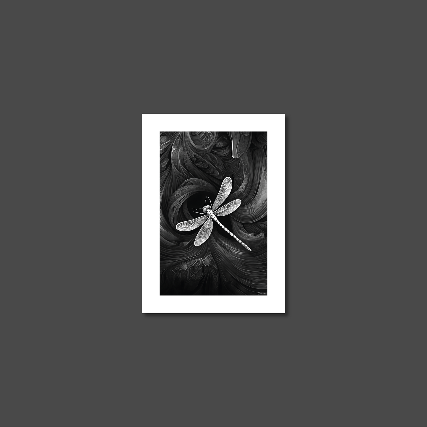 ABSTRACT DRAGONFLY **UNFRAMED ART PRINT**