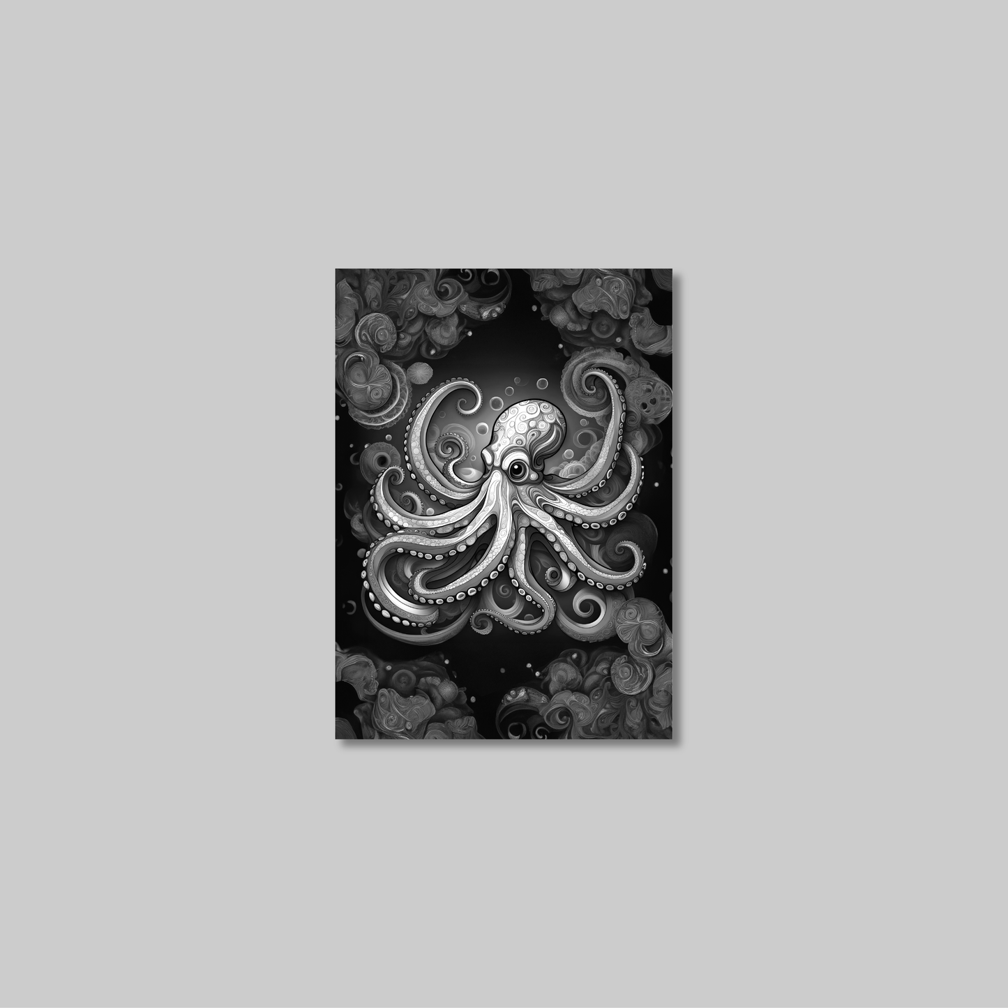 ABSTRACT OCTOPUS **UNFRAMED ART PRINT**