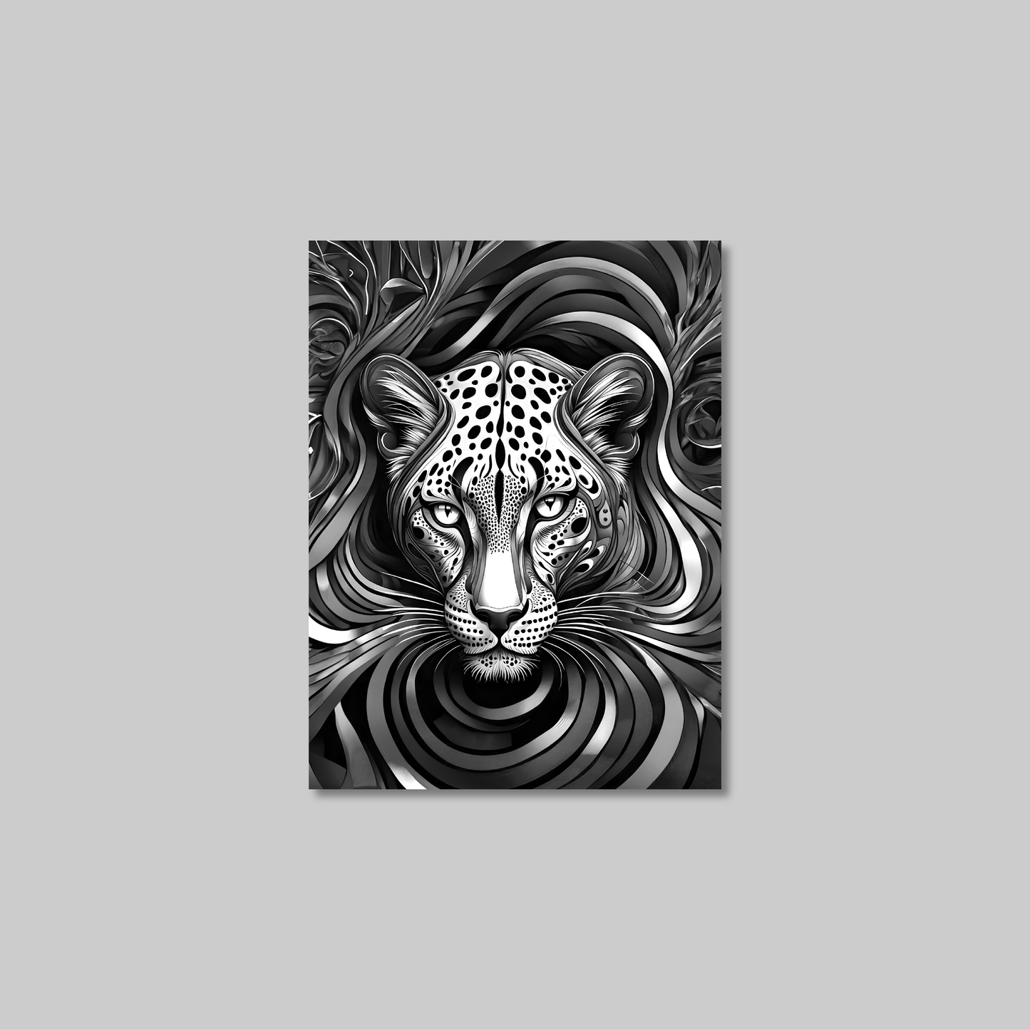 ABSTRACT LEOPARD **UNFRAMED ART PRINT**