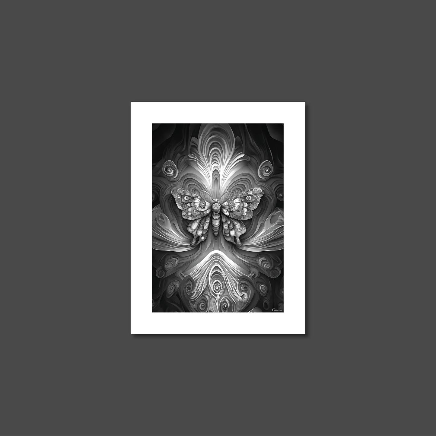 ABSTRACT BUTTERFLY **UNFRAMED ART PRINT**
