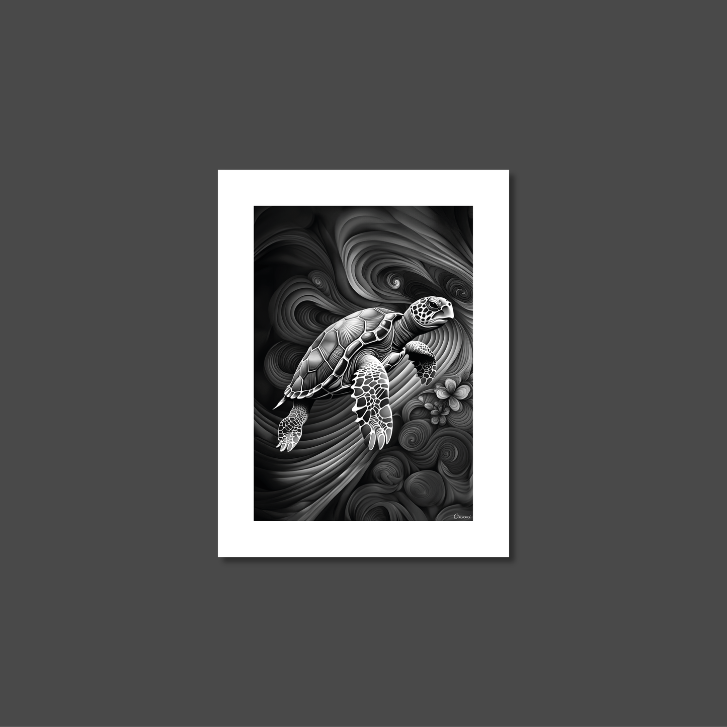 ABSTRACT TURTLE **UNFRAMED ART PRINT**