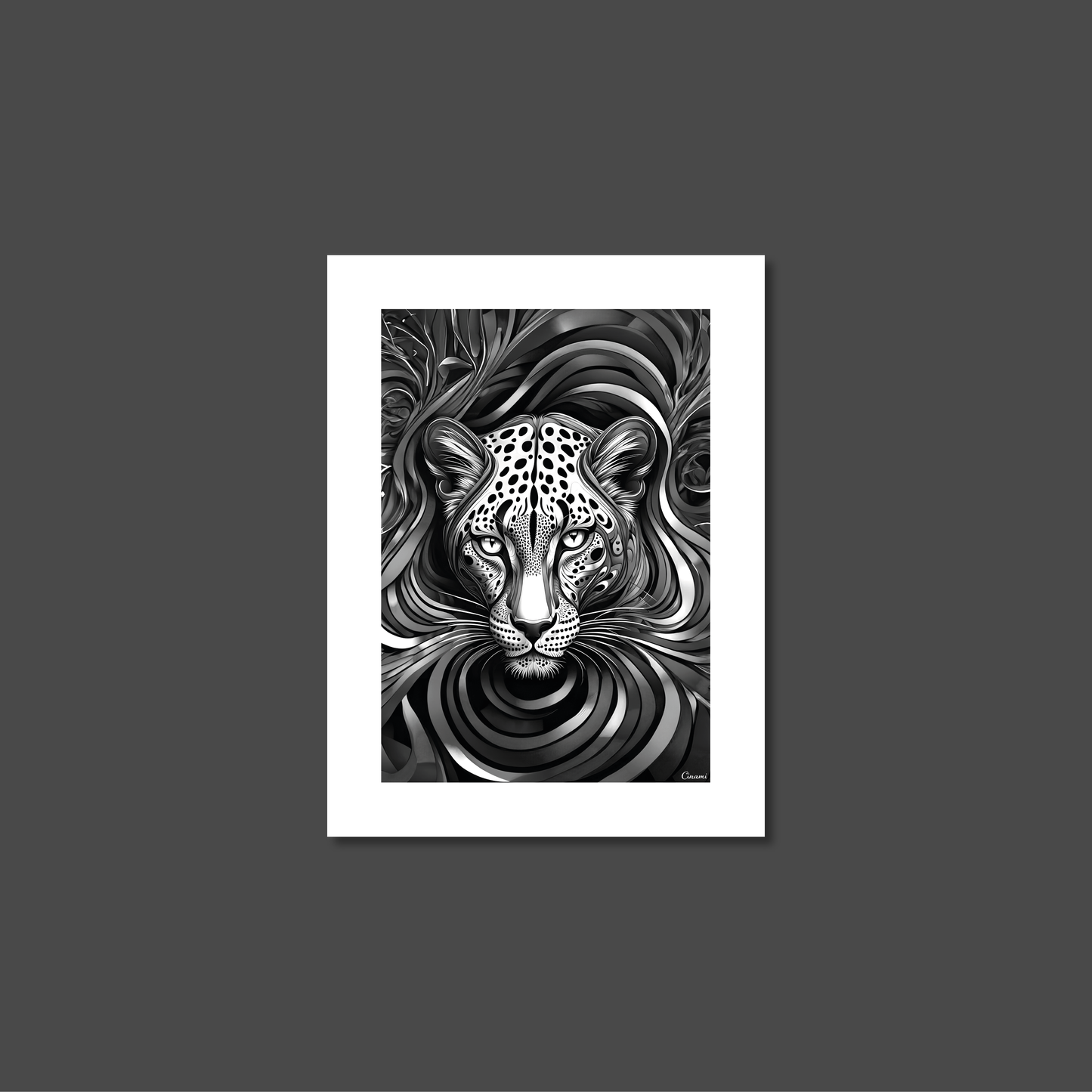 ABSTRACT LEOPARD **UNFRAMED ART PRINT**