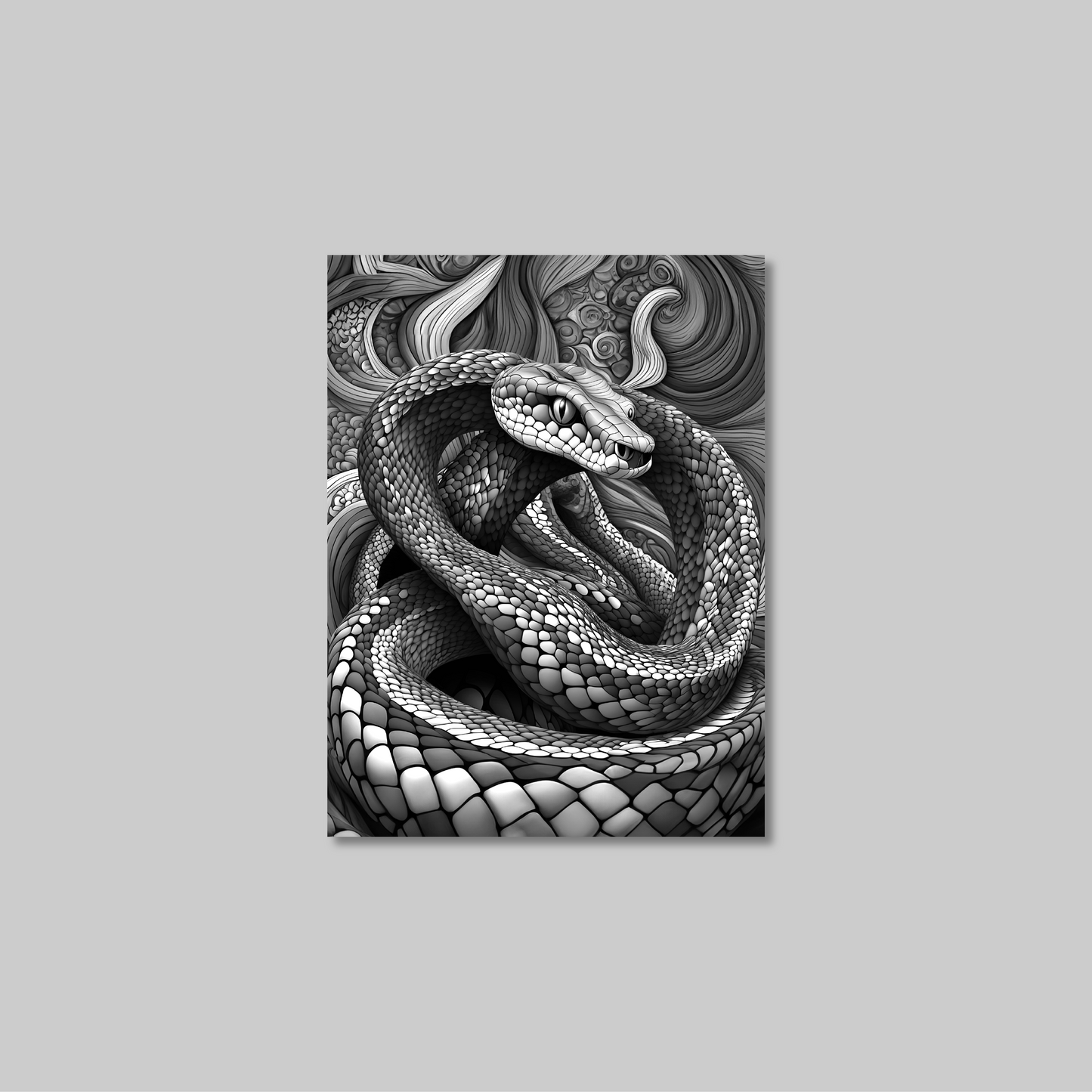 ABSTRACT COBRA **UNFRAMED ART PRINT**
