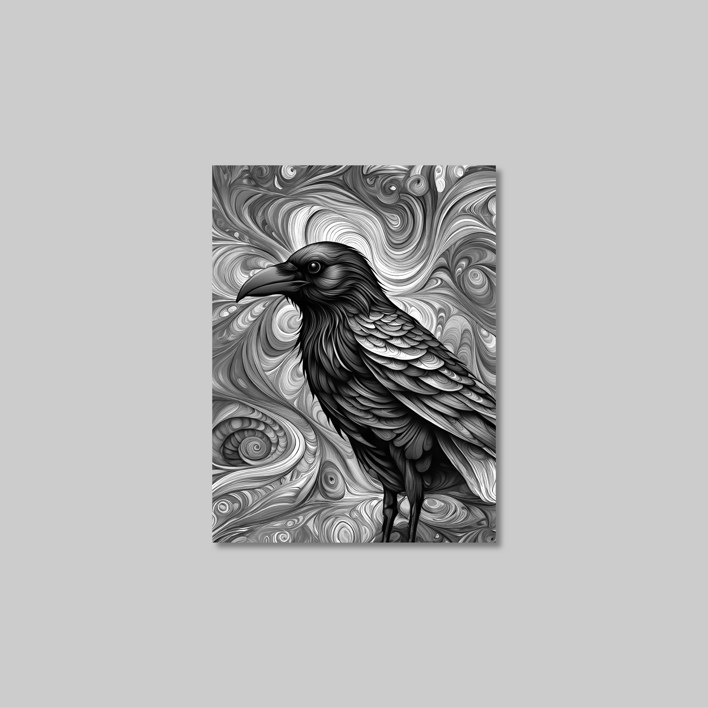 ABSTRACT CROW **UNFRAMED ART PRINT**