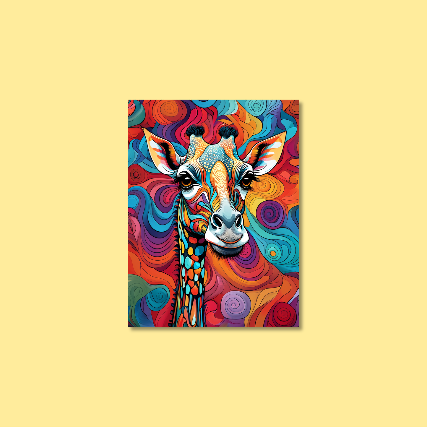 ABSTRACT GIRAFFE **UNFRAMED ART PRINT**