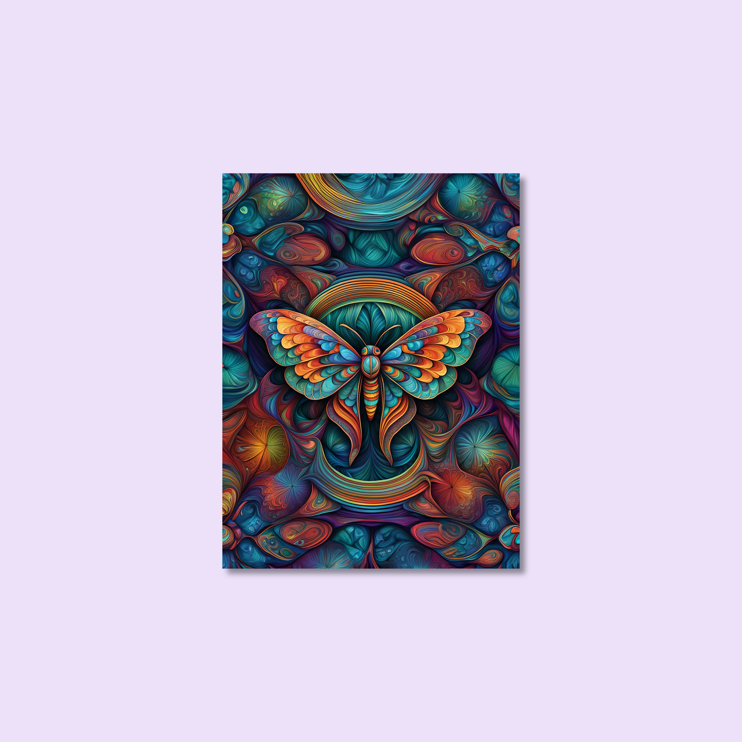 ABSTRACT MOTH **UNFRAMED ART PRINT**