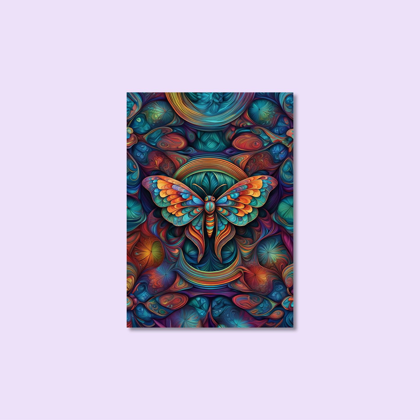 ABSTRACT MOTH **UNFRAMED ART PRINT**