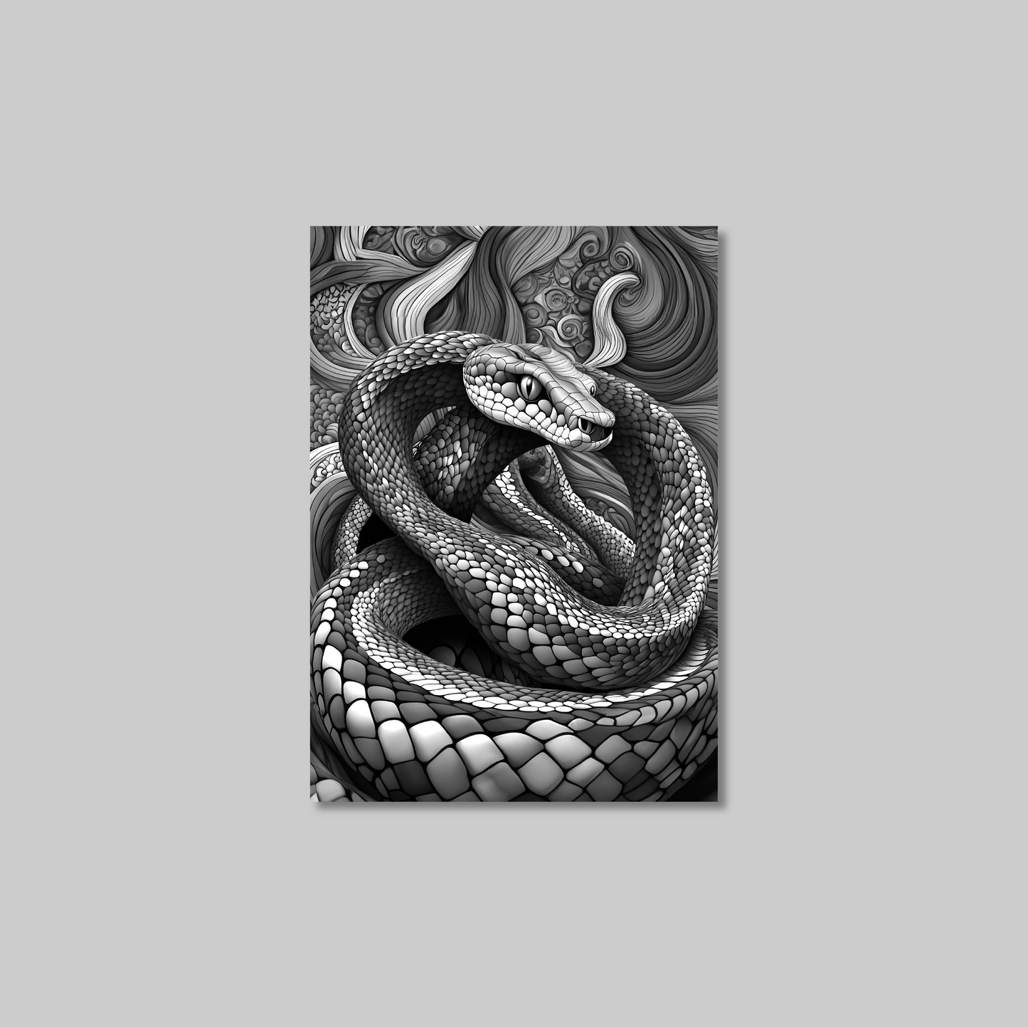 ABSTRACT COBRA **UNFRAMED ART PRINT**