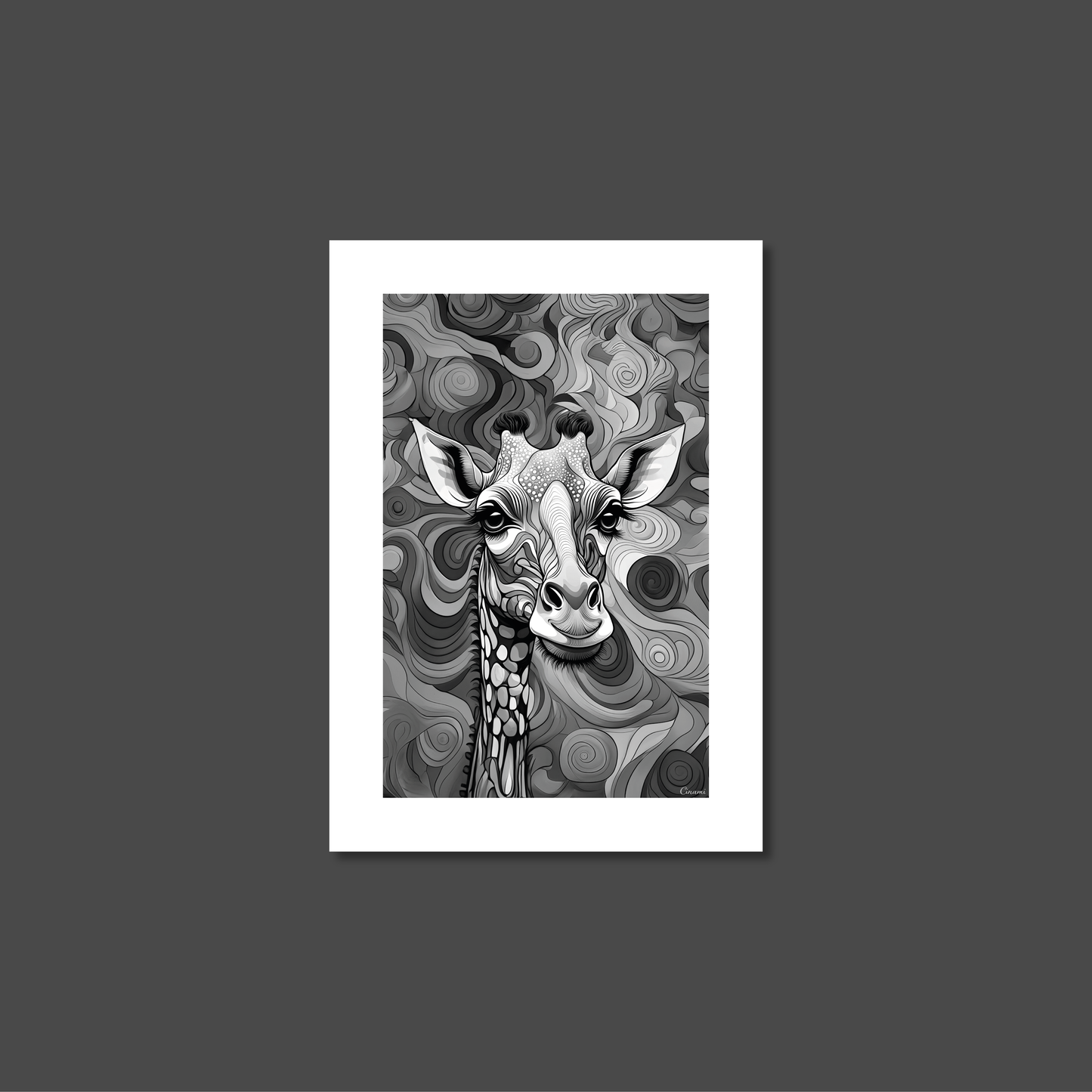 ABSTRACT GIRAFFE **UNFRAMED ART PRINT**