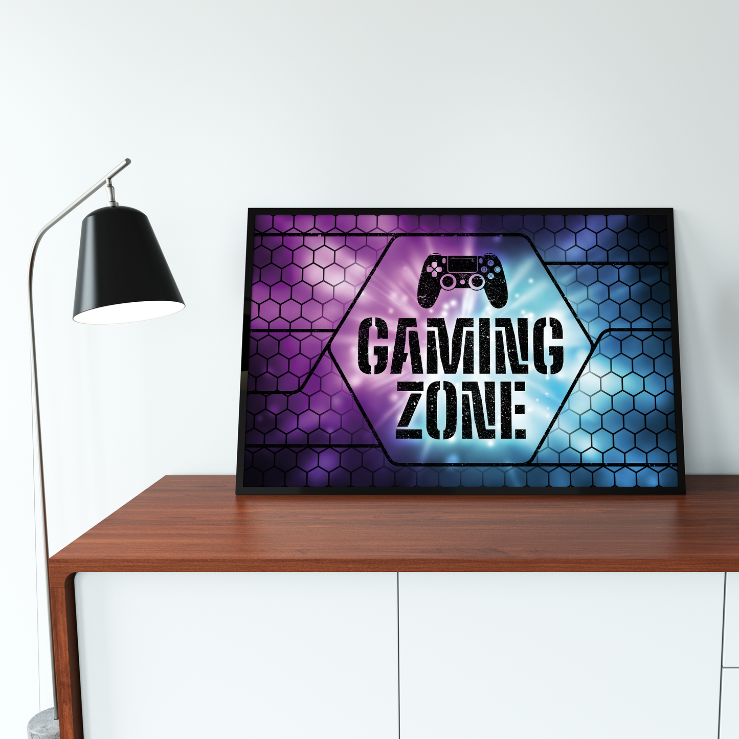 Gaming Zone Neon **UNFRAMED POSTER**