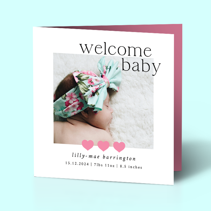 Lilly-Mae - Pack of 10 Birth Announcements