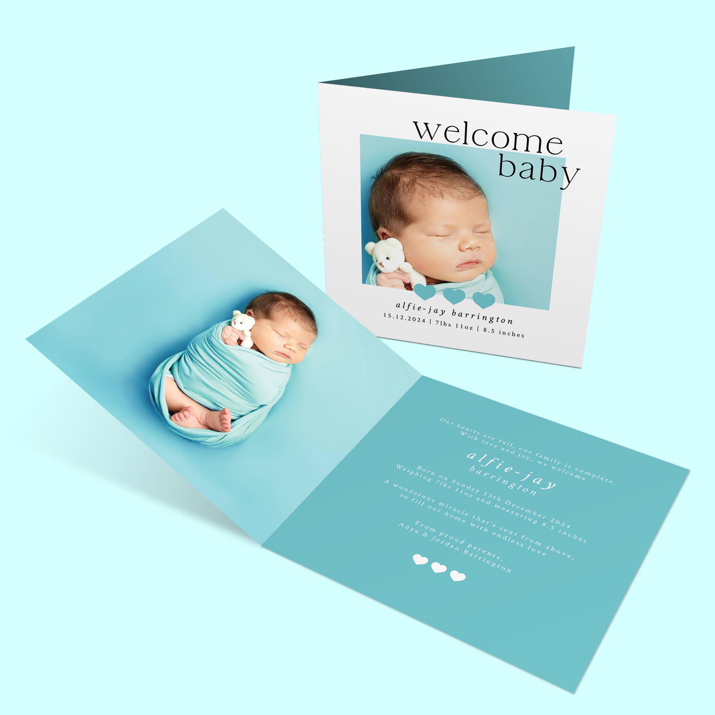 Lilly-Mae - Pack of 10 Birth Announcements
