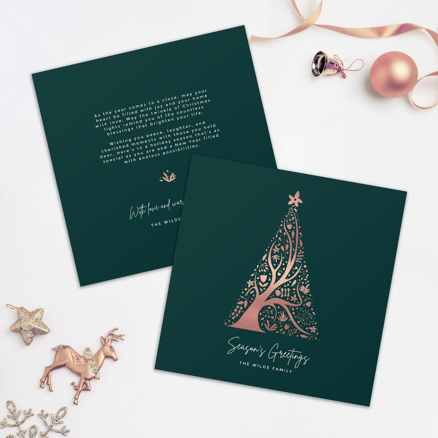 Abstract Christmas Tree Pack of 10 Christmas Cards