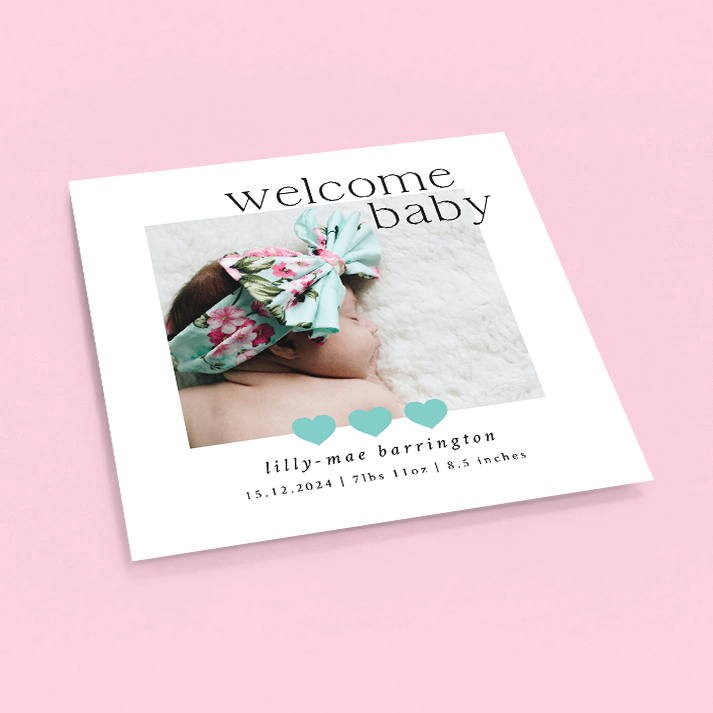 Lilly-Mae - Pack of 10 Birth Announcements