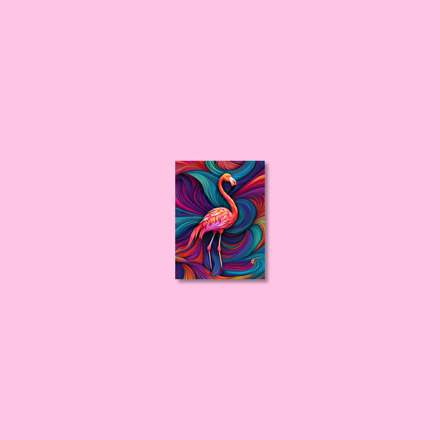ABSTRACT FLAMINGO **UNFRAMED ART PRINT**