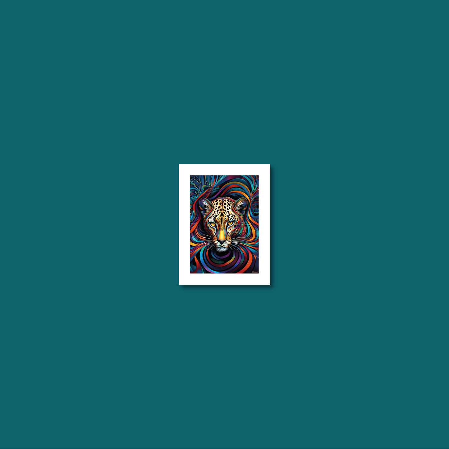 ABSTRACT LEOPARD **UNFRAMED ART PRINT**