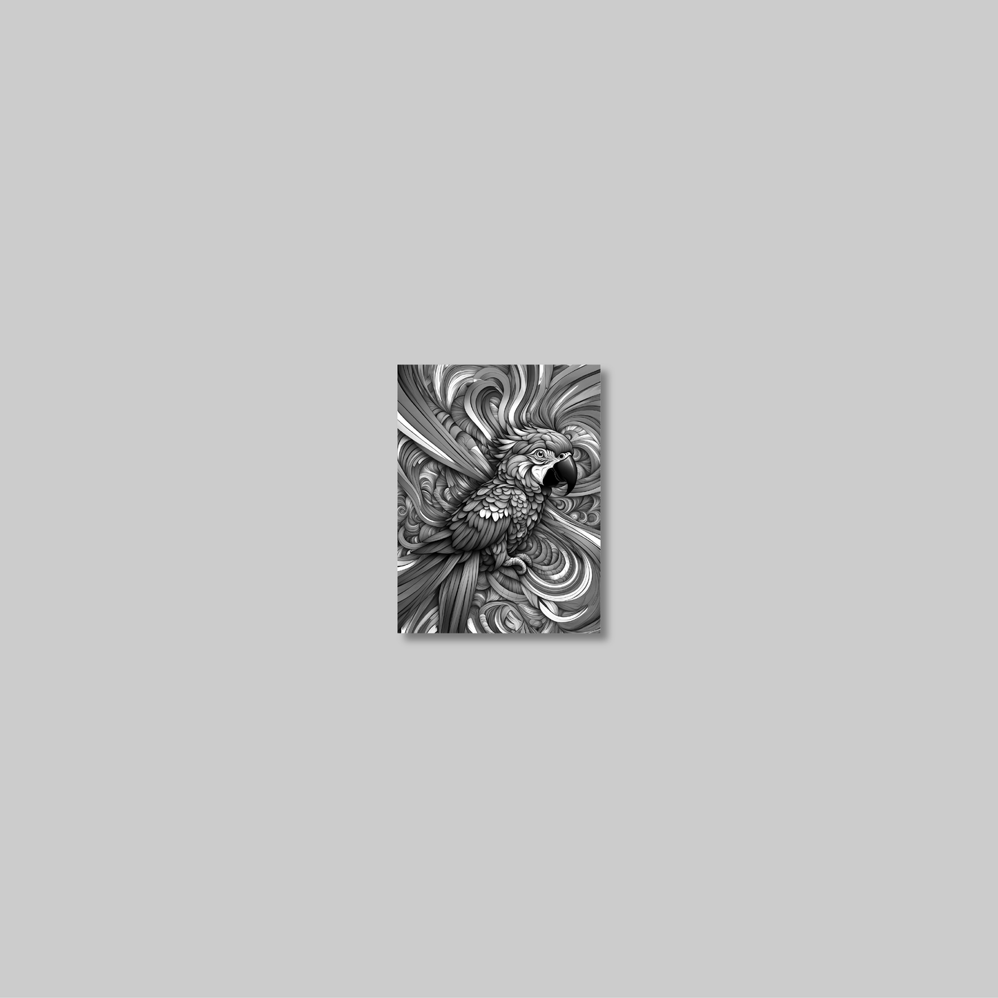 ABSTRACT PARROT **UNFRAMED ART PRINT**