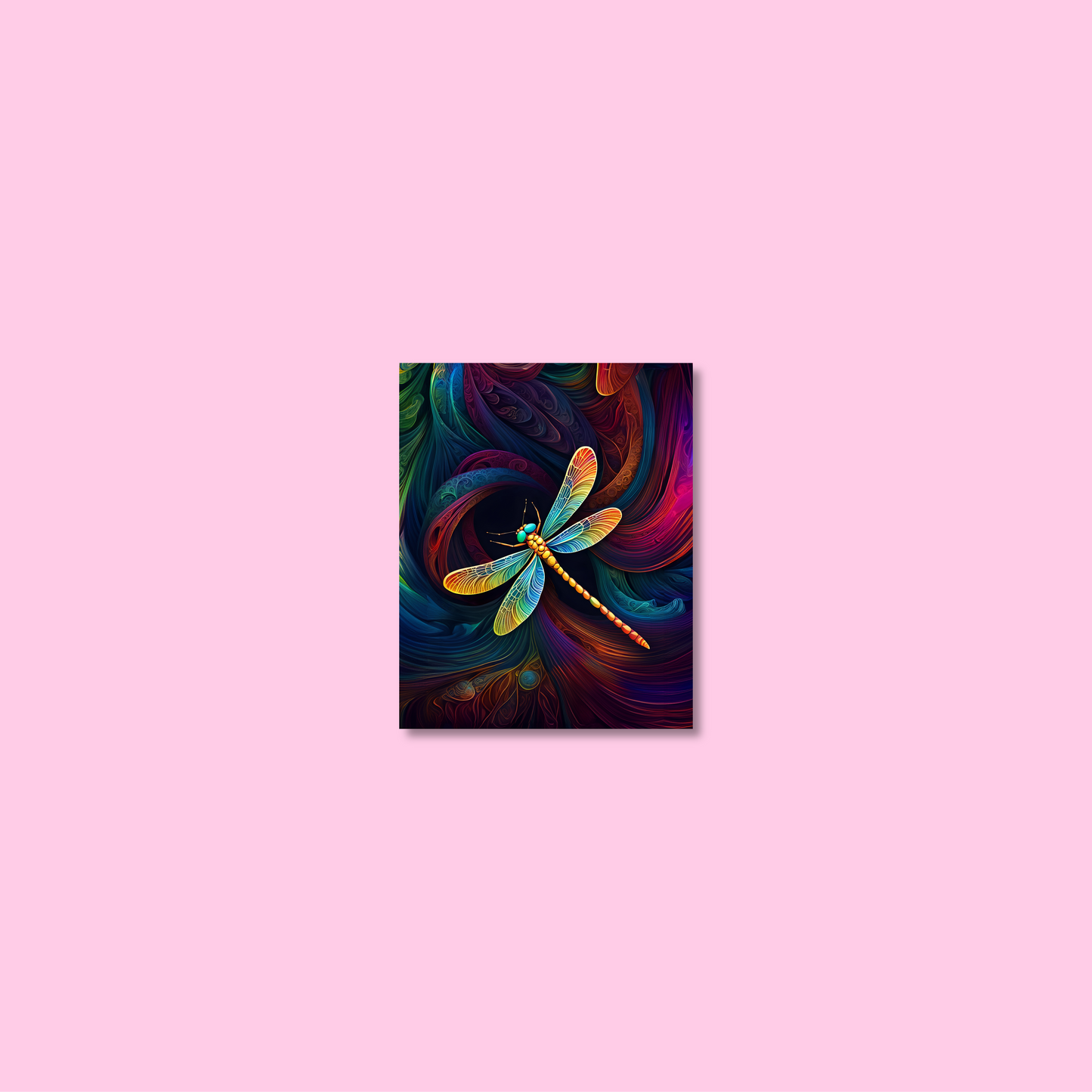 ABSTRACT DRAGONFLY **UNFRAMED ART PRINT**