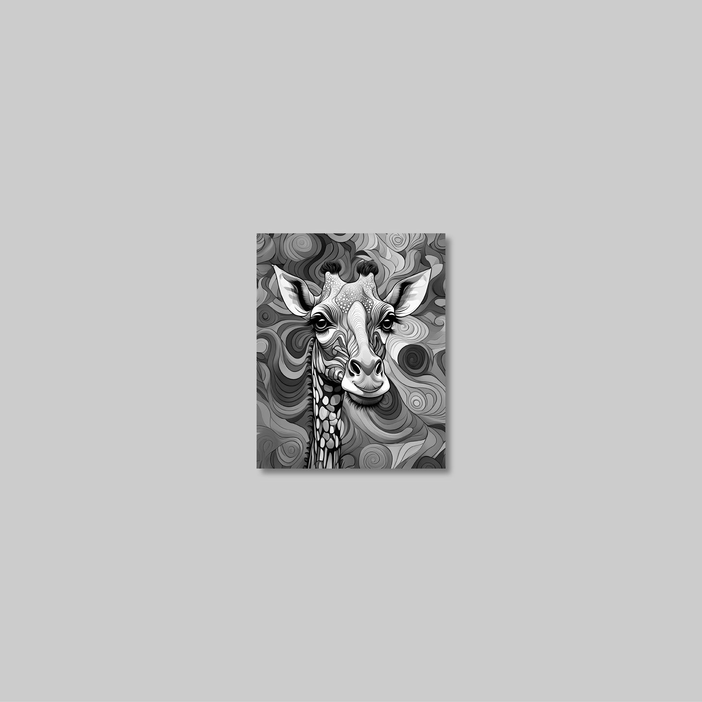 ABSTRACT GIRAFFE **UNFRAMED ART PRINT**