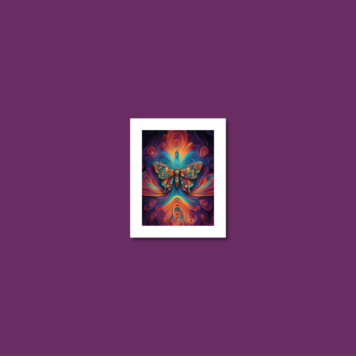ABSTRACT BUTTERFLY **UNFRAMED ART PRINT**