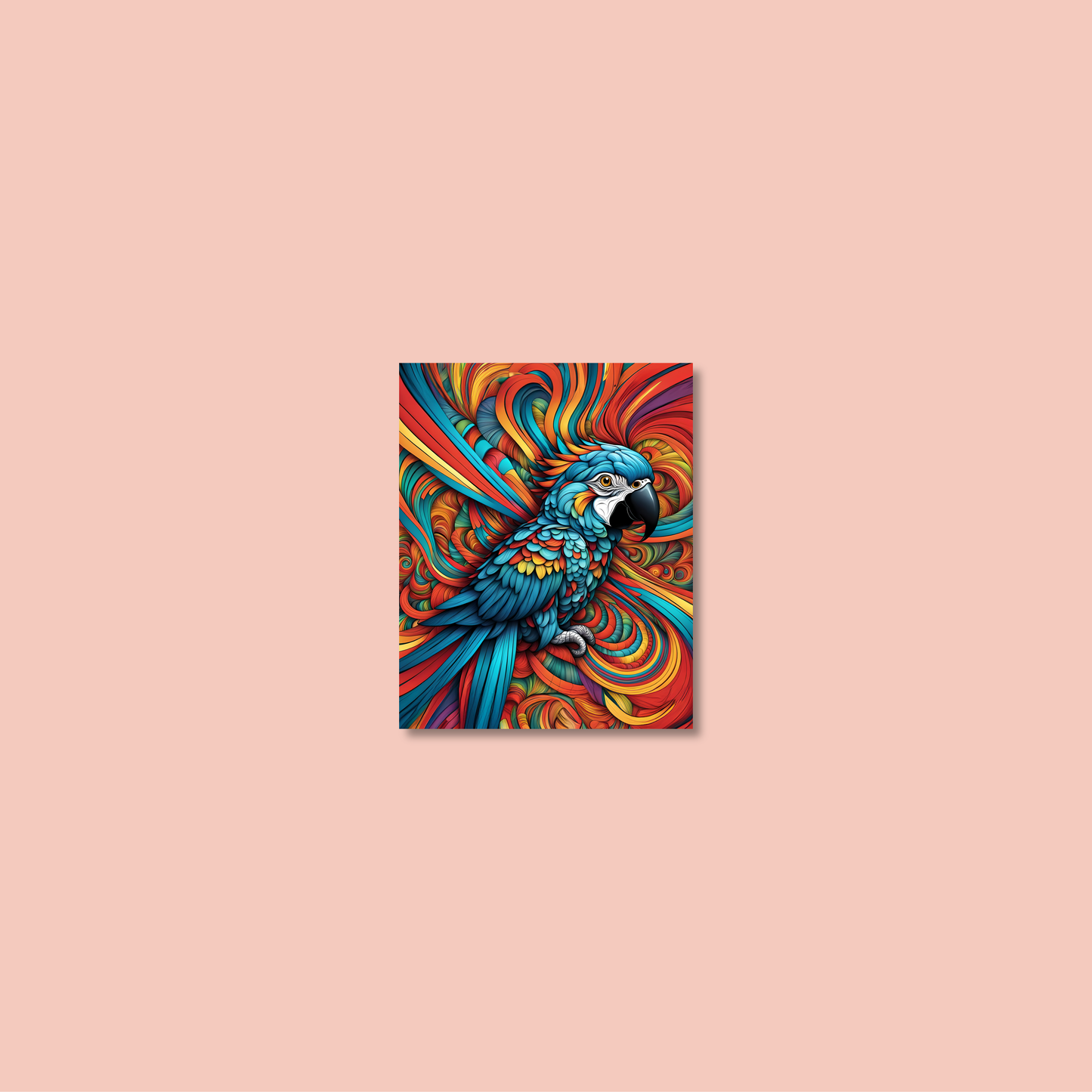 ABSTRACT PARROT **UNFRAMED ART PRINT**