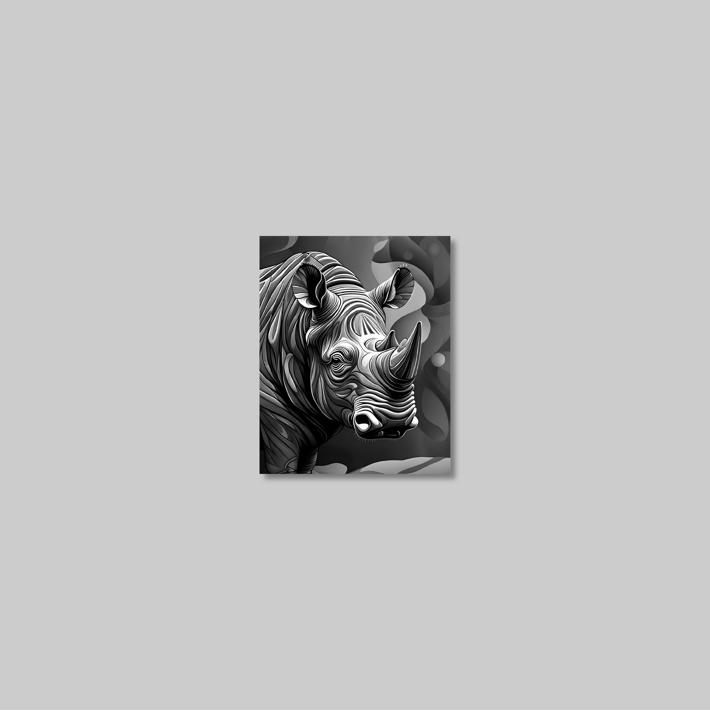 ABSTRACT RHINO **UNFRAMED ART PRINT**