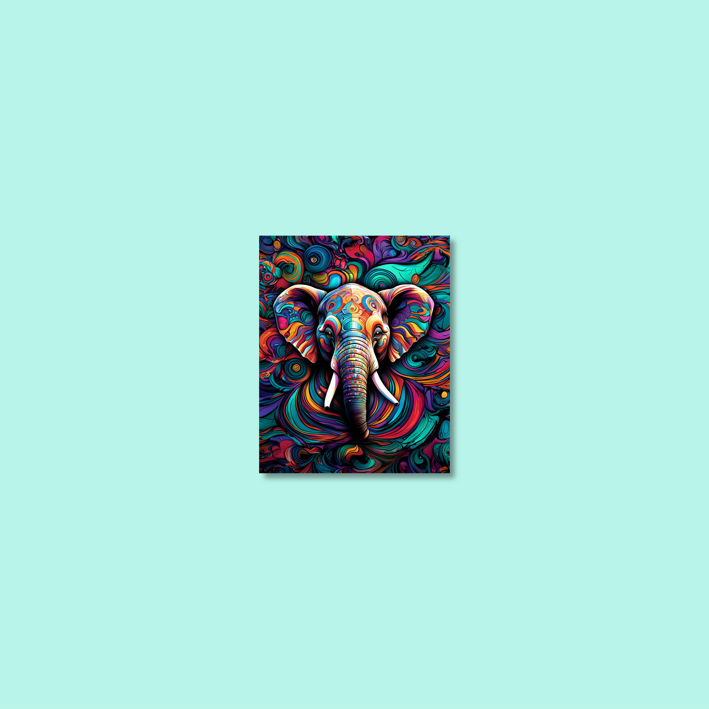 ABSTRACT ELEPHANT **UNFRAMED ART PRINT**