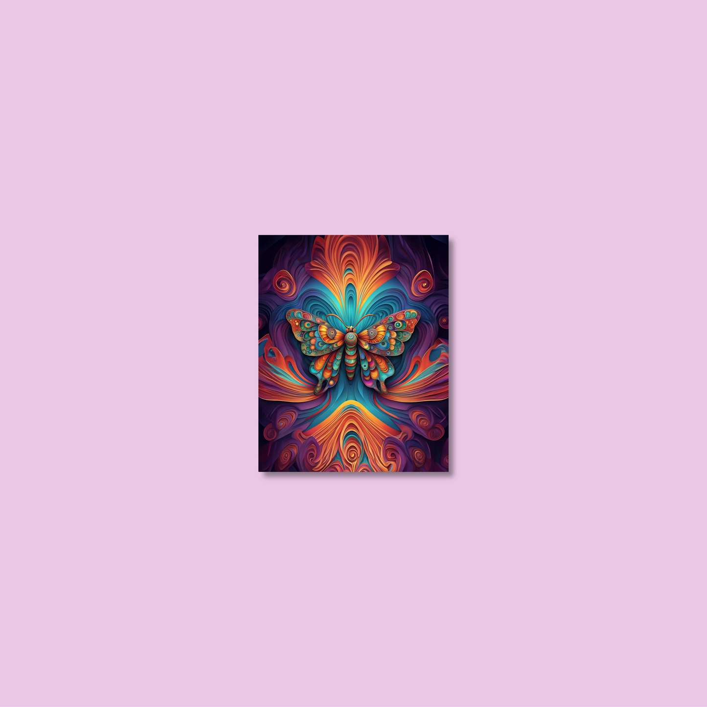 ABSTRACT BUTTERFLY **UNFRAMED ART PRINT**