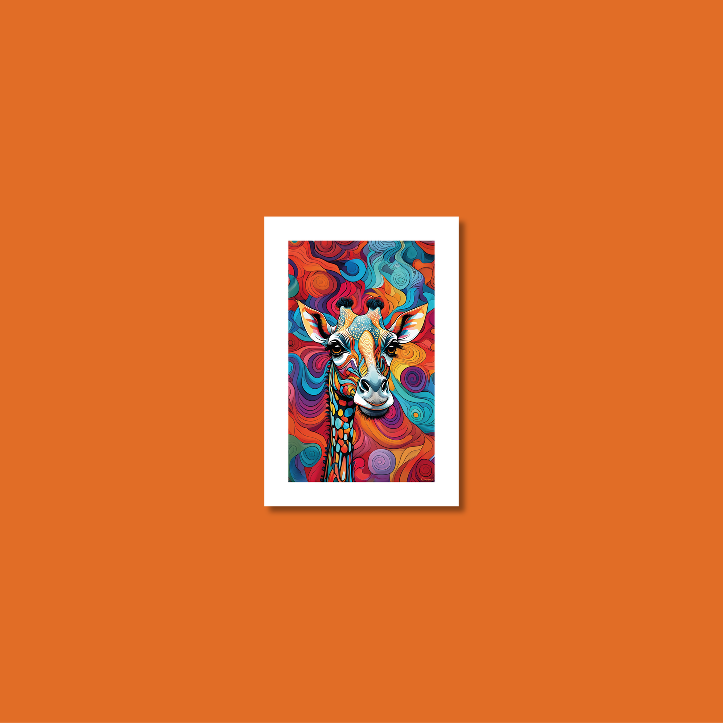 ABSTRACT GIRAFFE **UNFRAMED ART PRINT**