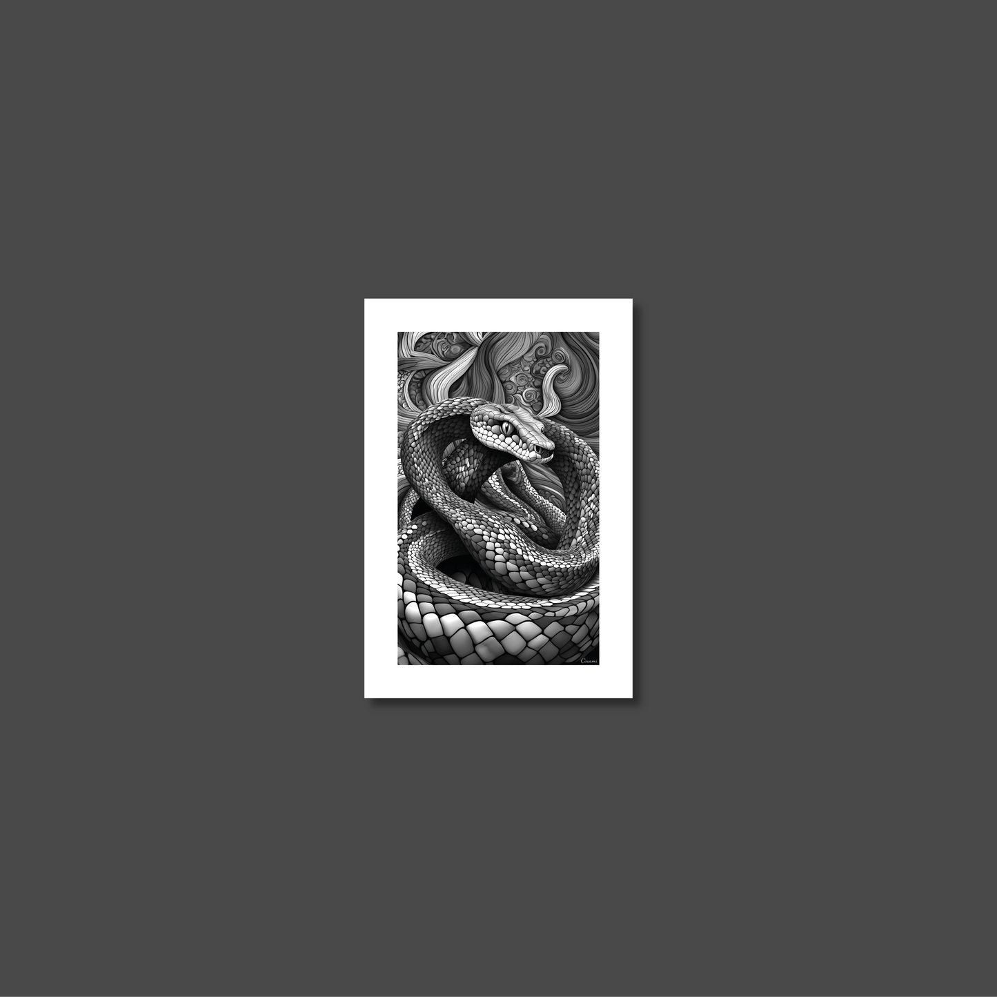 ABSTRACT COBRA **UNFRAMED ART PRINT**