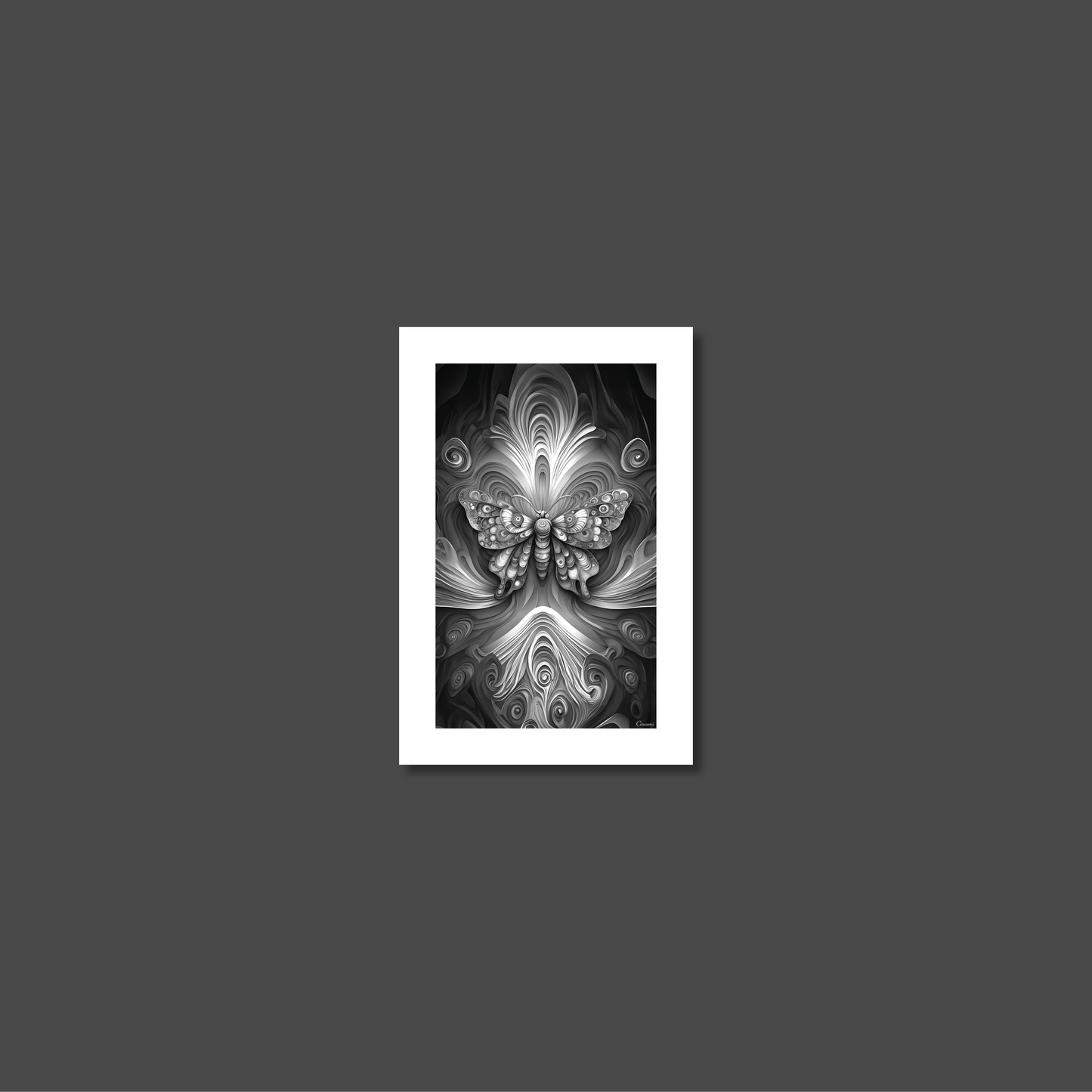 ABSTRACT BUTTERFLY **UNFRAMED ART PRINT**