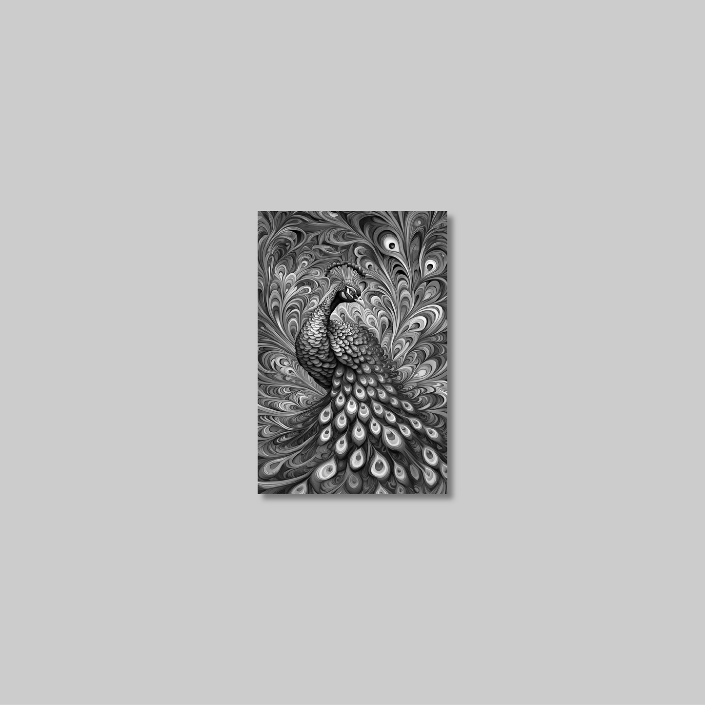 ABSTRACT PEACOCK **UNFRAMED ART PRINT**