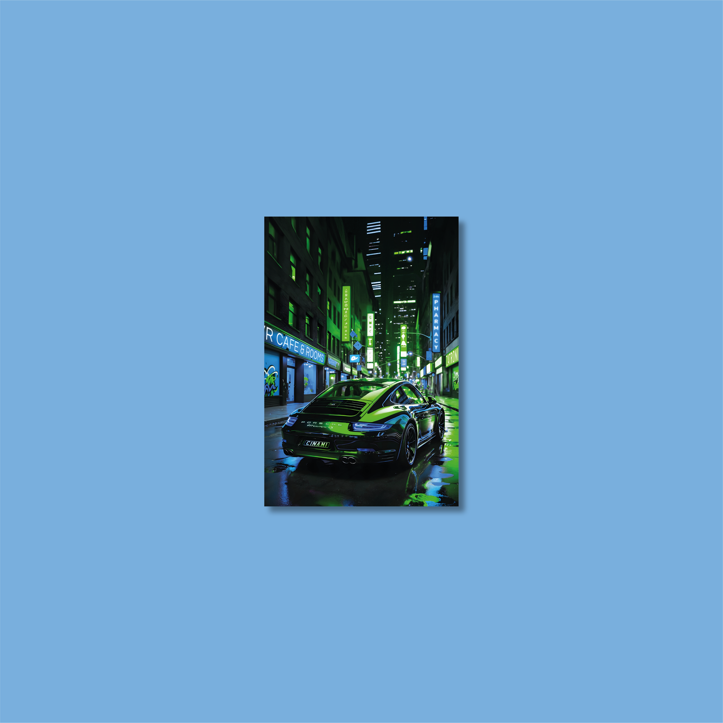 PORSCHE 911 (BACK) **UNFRAMED POSTER**
