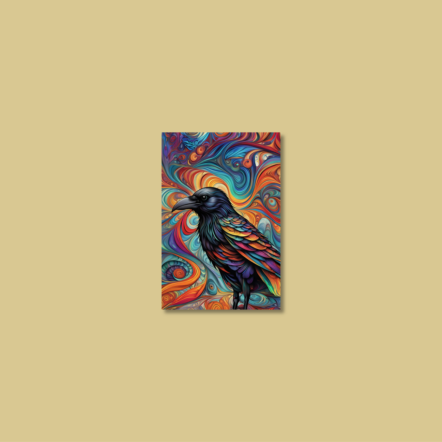 ABSTRACT CROW **UNFRAMED ART PRINT**