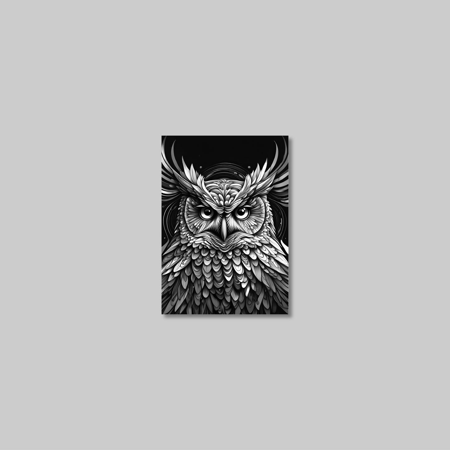 ABSTRACT OWL **UNFRAMED ART PRINT**