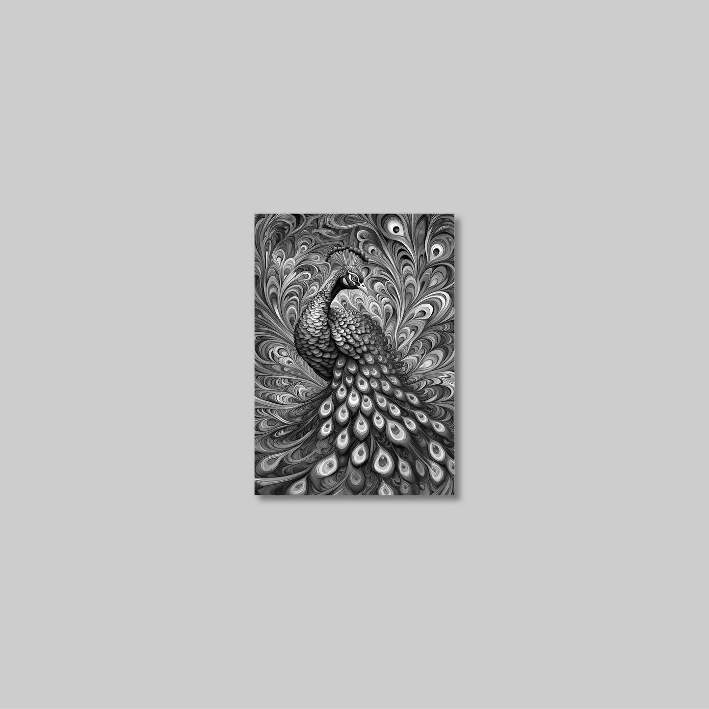 ABSTRACT PEACOCK **UNFRAMED ART PRINT**